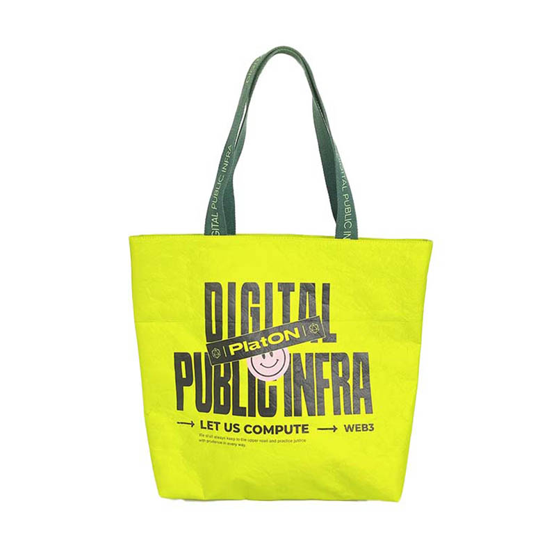 Tyvek Tote Bag พร้อมการพิมพ์เต็มรูปแบบ
